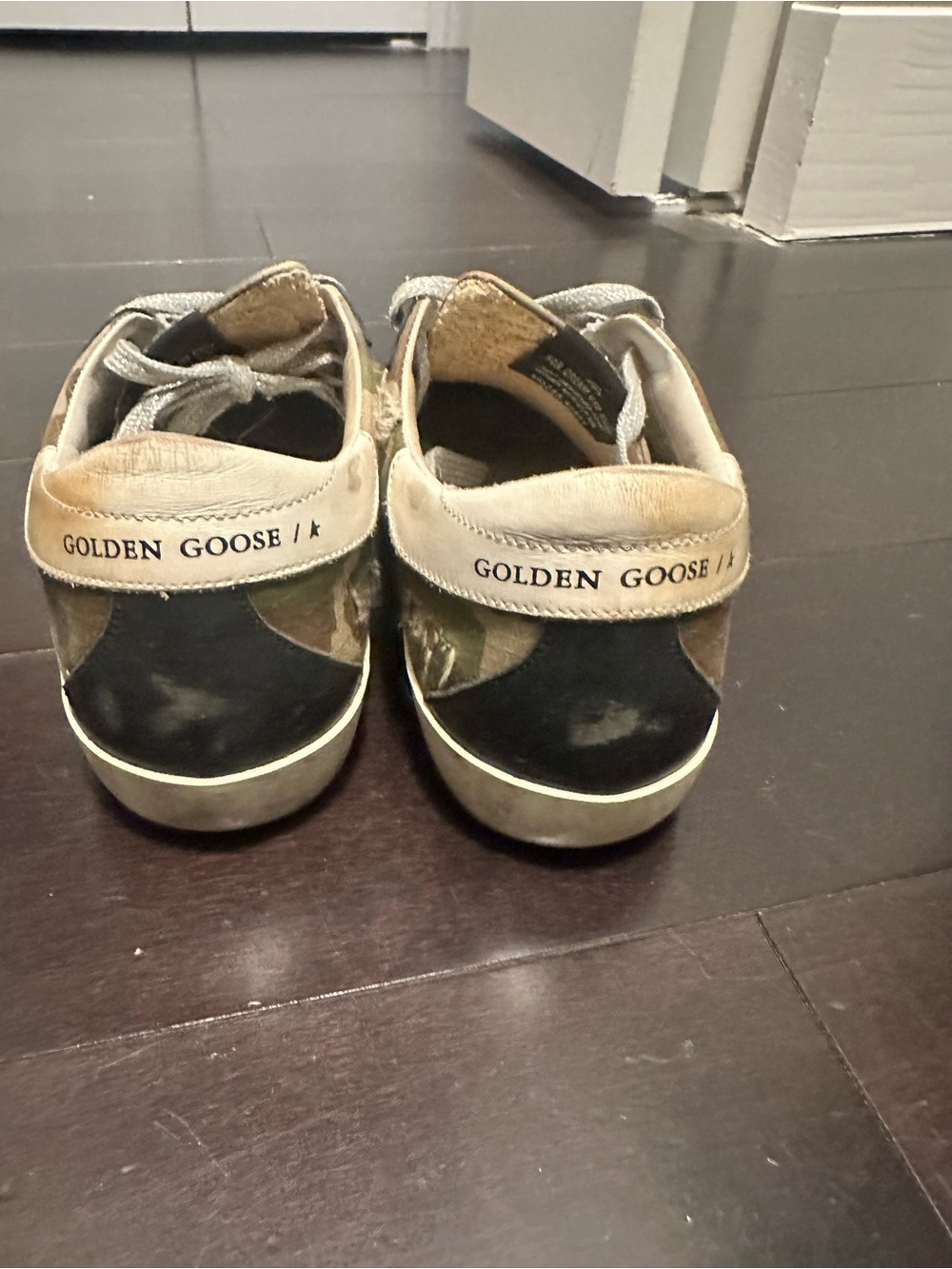 Golden Goose Camouflage Sneakers with Pink Star - Picture 4 of 4